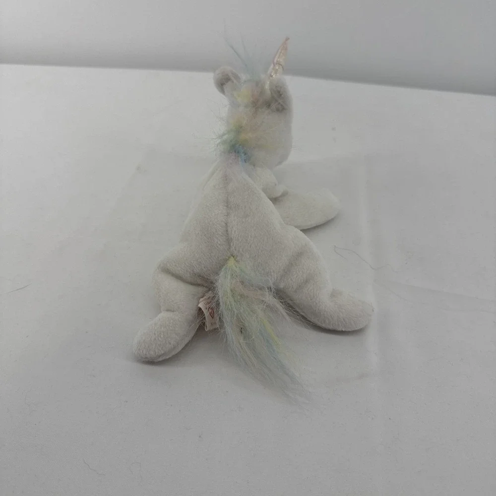 Ty Beanie Baby Mystic 1993 (5-21-1994) P.E. Pellets Plush Stuffed Animal Unicorn